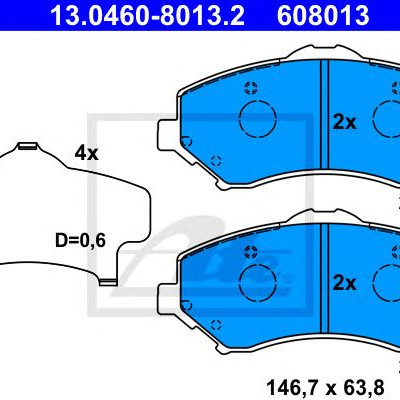 Disk pločice ATE 13.0460-8013.2