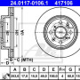 Kočioni disk ATE 24.0117-0106.1