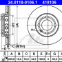 Kočioni disk ATE 24.0118-0106.1