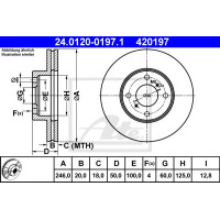 Kočioni disk ATE 24.0120-0197.1