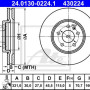 Kočioni disk ATE 24.0130-0224.1