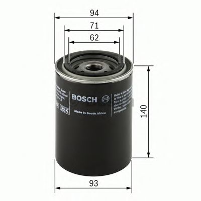 Filter za ulje BOSCH 0 451 104 005