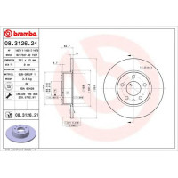 Kočioni disk BREMBO 08.3126.21