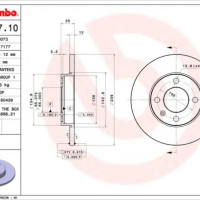 Kočioni disk BREMBO 08.4177.10