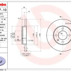 Kočioni disk BREMBO 08.4177.10