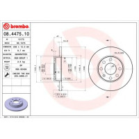 Kočioni disk BREMBO 08.4475.10