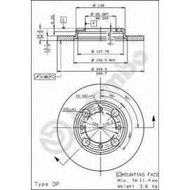 Kočioni disk BREMBO 08.4786.10