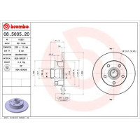 Kočioni disk BREMBO 08.5005.20