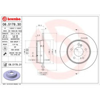 Kočioni disk BREMBO 08.5178.31