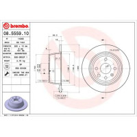 Kočioni disk BREMBO 08.5559.10