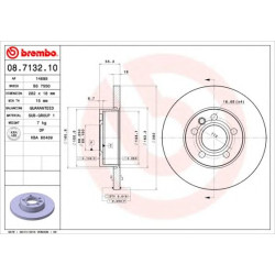 Kočioni disk BREMBO 08.7132.10