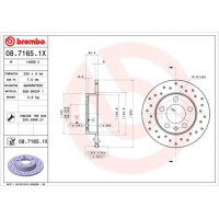 Kočioni disk BREMBO 08.7165.1X
