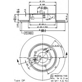 Kočioni disk BREMBO 08.7211.21