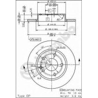 Kočioni disk BREMBO 08.7358.11