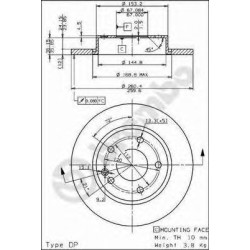 Kočioni disk BREMBO 08.7358.11