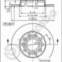Kočioni disk BREMBO 08.9136.11