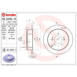 Kočioni disk BREMBO 08.A446.11