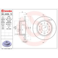 Kočioni disk BREMBO 08.A459.10