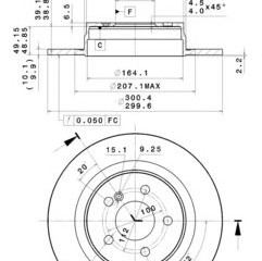 Kočioni disk BREMBO 08.A612.41