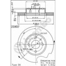 Kočioni disk BREMBO 09.3023.20