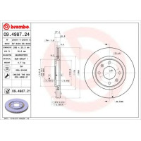 Kočioni disk BREMBO 09.4987.21