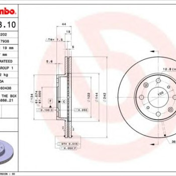 Kočioni disk BREMBO 09.5023.10