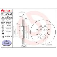 Kočioni disk BREMBO 09.5579.21