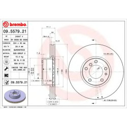 Kočioni disk BREMBO 09.5579.21