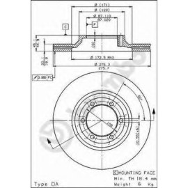 Kočioni disk BREMBO 09.5633.10