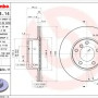 Kočioni disk BREMBO 09.6924.11