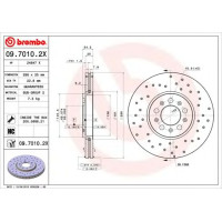 Kočioni disk BREMBO 09.7010.2X