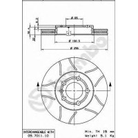 Kočioni disk BREMBO 09.7011.75