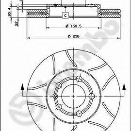 Kočioni disk BREMBO 09.7011.75