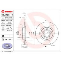Kočioni disk BREMBO 09.7196.11