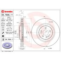 Kočioni disk BREMBO 09.7606.11