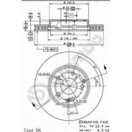 Kočioni disk BREMBO 09.8411.10