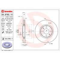 Kočioni disk BREMBO 09.8760.11