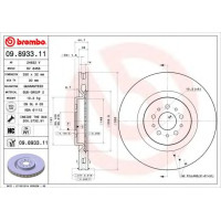 Kočioni disk BREMBO 09.8933.11