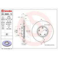 Kočioni disk BREMBO 09.8960.10