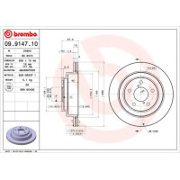 Kočioni disk BREMBO 09.9147.10