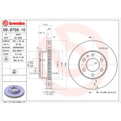 Kočioni disk BREMBO 09.9758.10