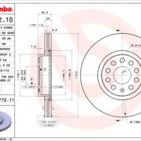 Kočioni disk BREMBO 09.9772.11