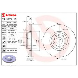 Kočioni disk BREMBO 09.9772.11