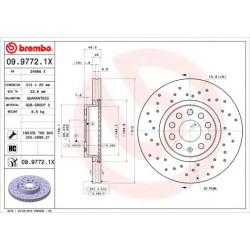 Kočioni disk BREMBO 09.9772.1X