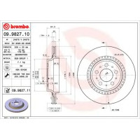 Kočioni disk BREMBO 09.9827.11