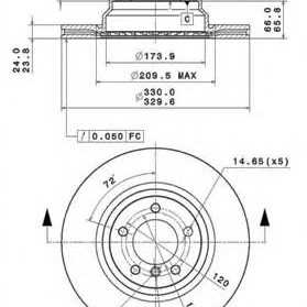 Kočioni disk BREMBO 09.A259.11