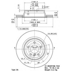 Kočioni disk BREMBO 09.A270.11
