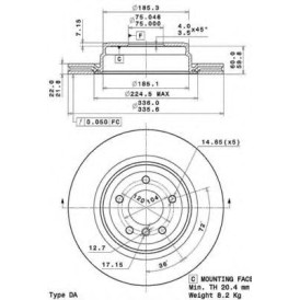 Kočioni disk BREMBO 09.A270.11