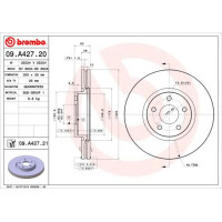 Kočioni disk BREMBO 09.A427.21