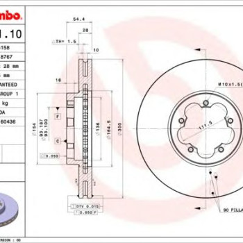 Kočioni disk BREMBO 09.A531.10